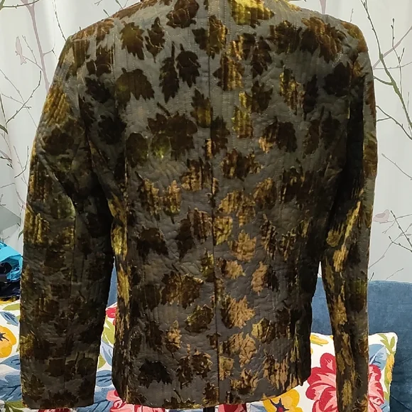 Harve Benard Brown and Tan Floral Blazer - Picture 3 of 8